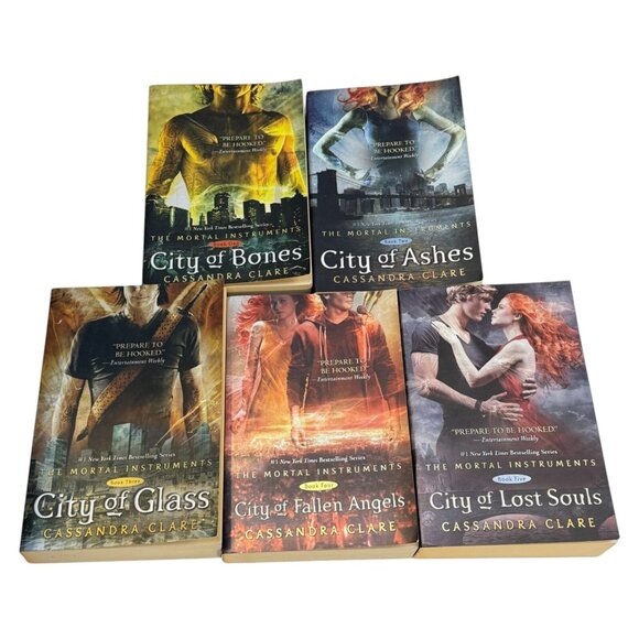 City of Bones Box Set 5 Books Cassandra Clare Mortal Instruments Series Book PB - Picture 2 of 16